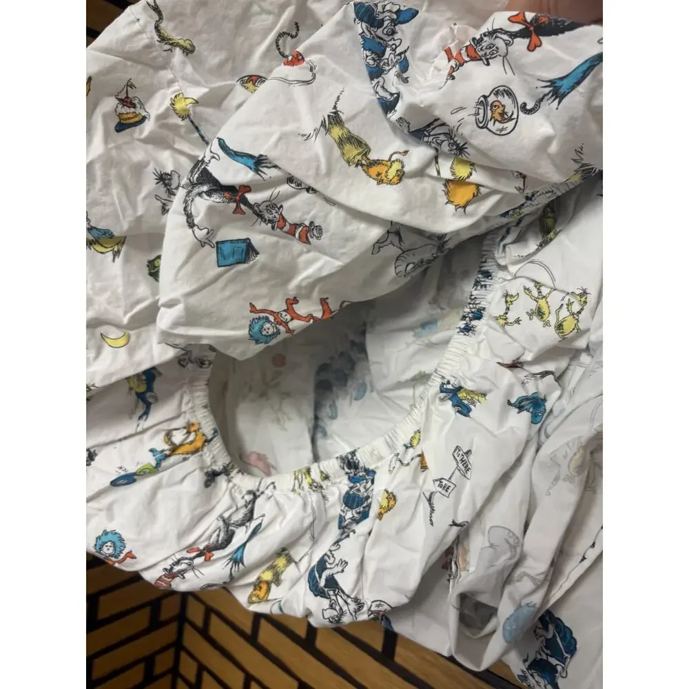 Pottery‎ Barn White Toddler Sheet Set